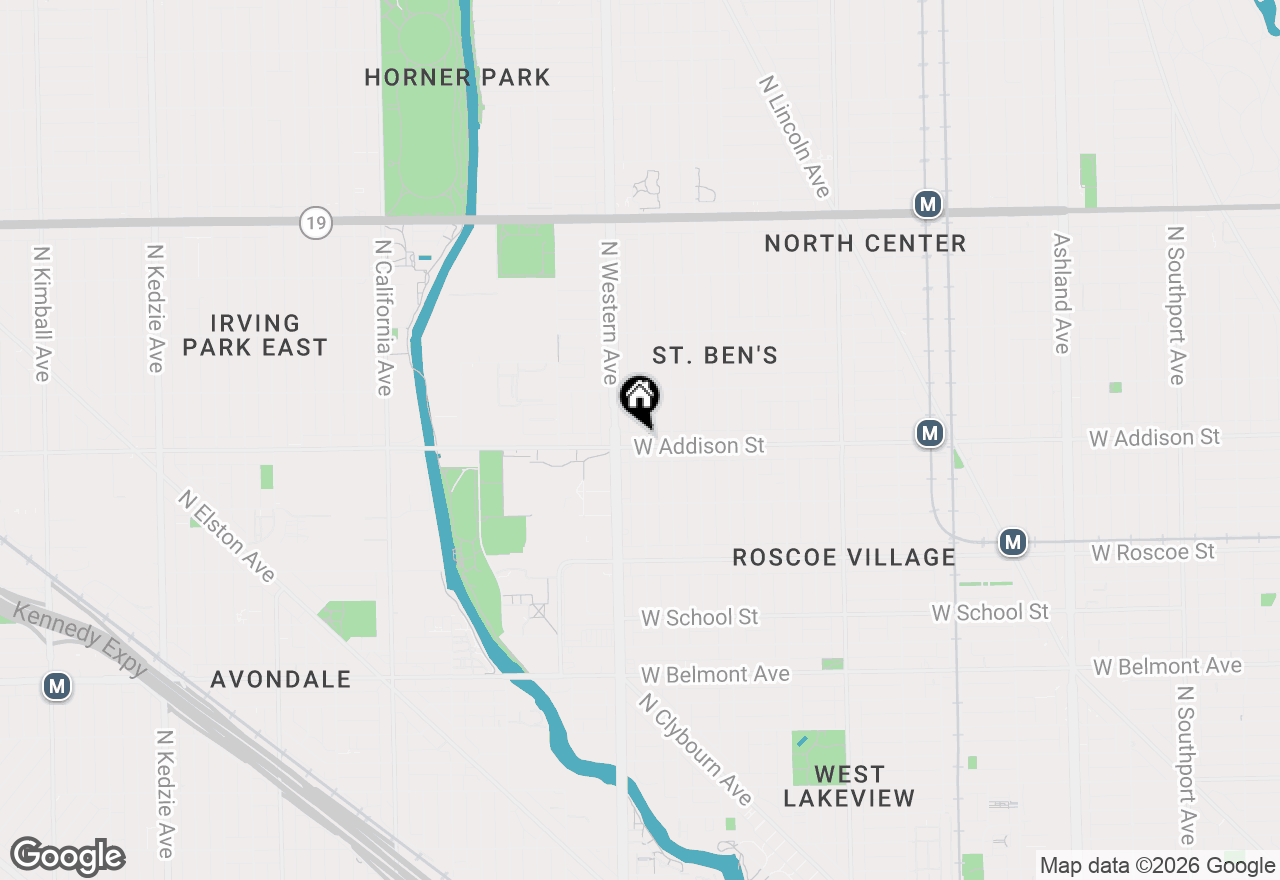 Map of 3600 N Claremont Avenue #A3, Chicago, IL 60618