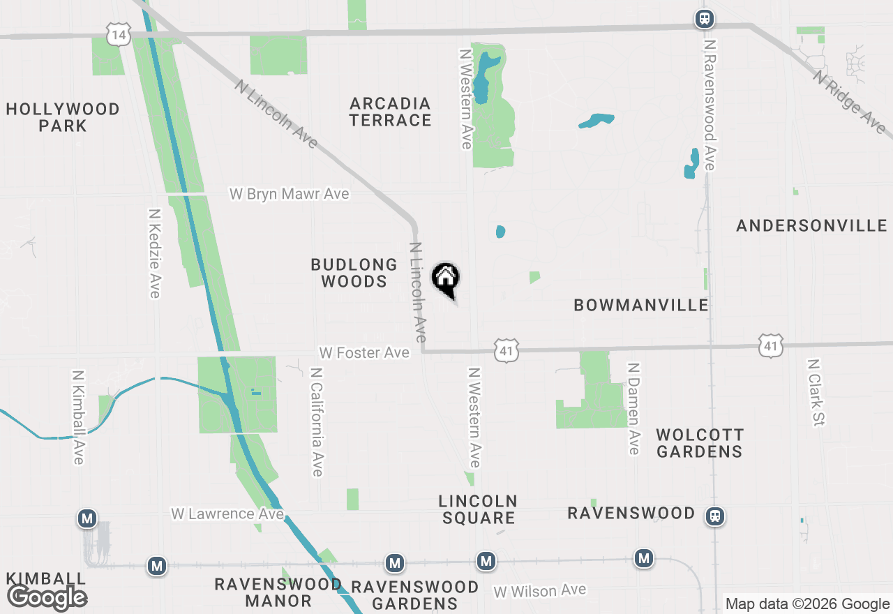 Map of 2444 W Berwyn Avenue #1N, Chicago, IL 60625