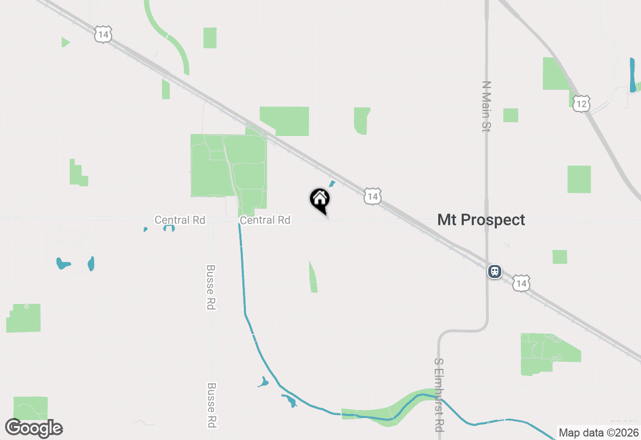 Map of 116 W Central Road, Arlington Heights, IL 60005