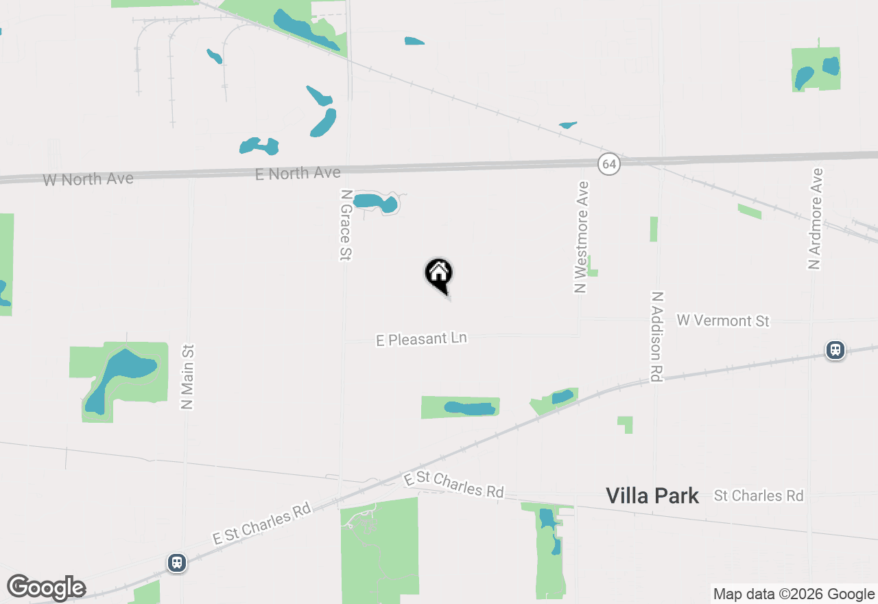 Map of 617 E Berkshire Avenue, Lombard, IL 60148