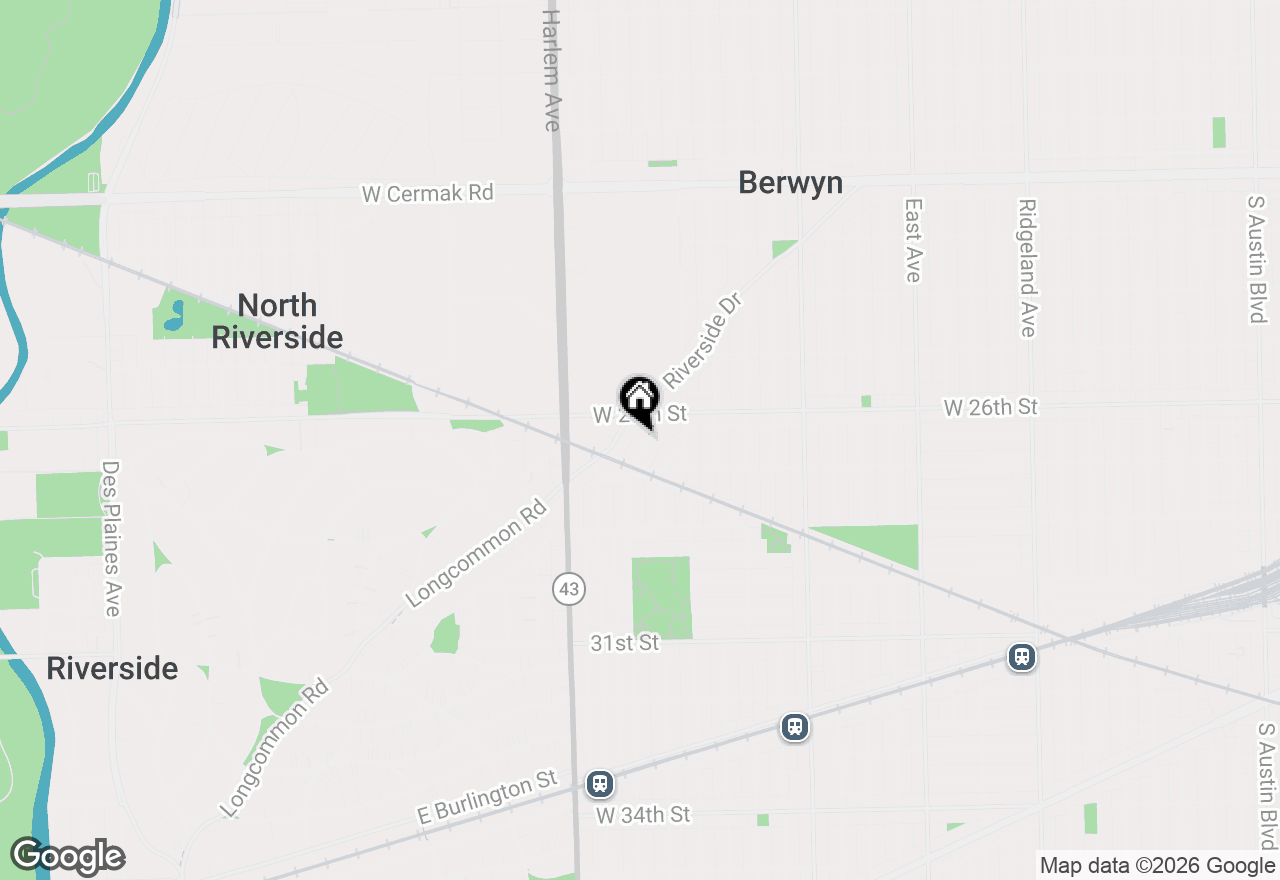 Map of 7047 N 26th Parkway, Berwyn, IL 60402
