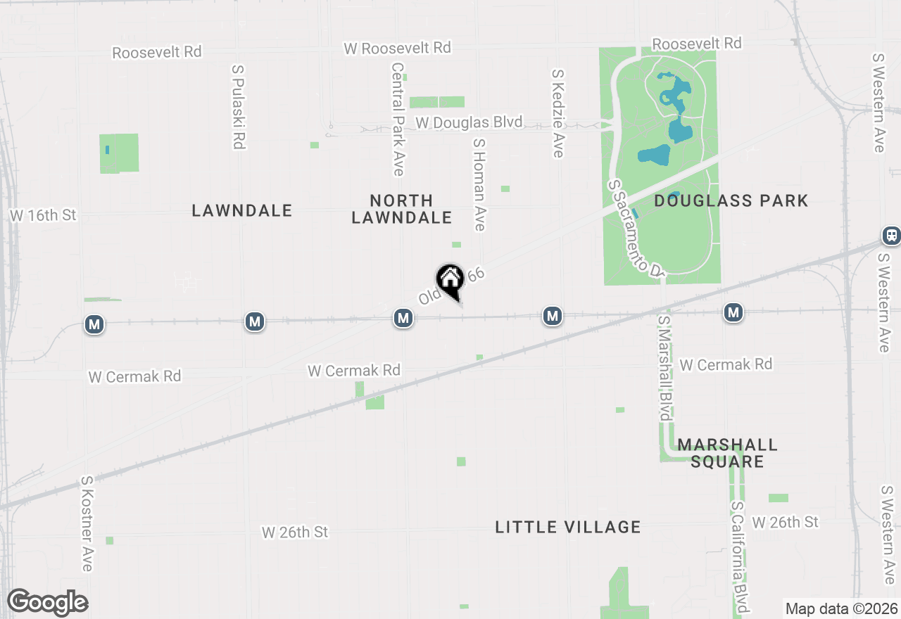 Map of 1931 S St Louis Avenue #2, Chicago, IL 60623