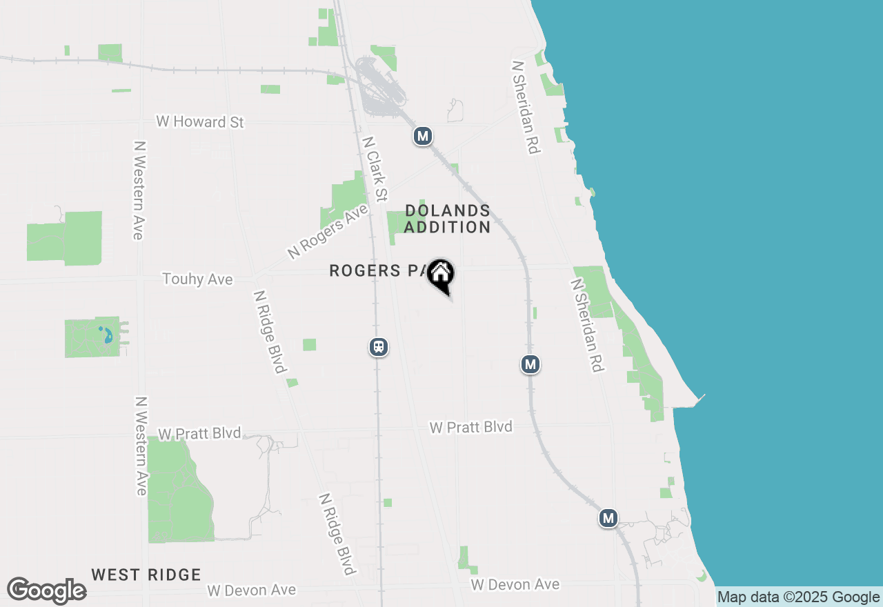 Map of 1633 W Estes Avenue #1E, Chicago, IL 60626