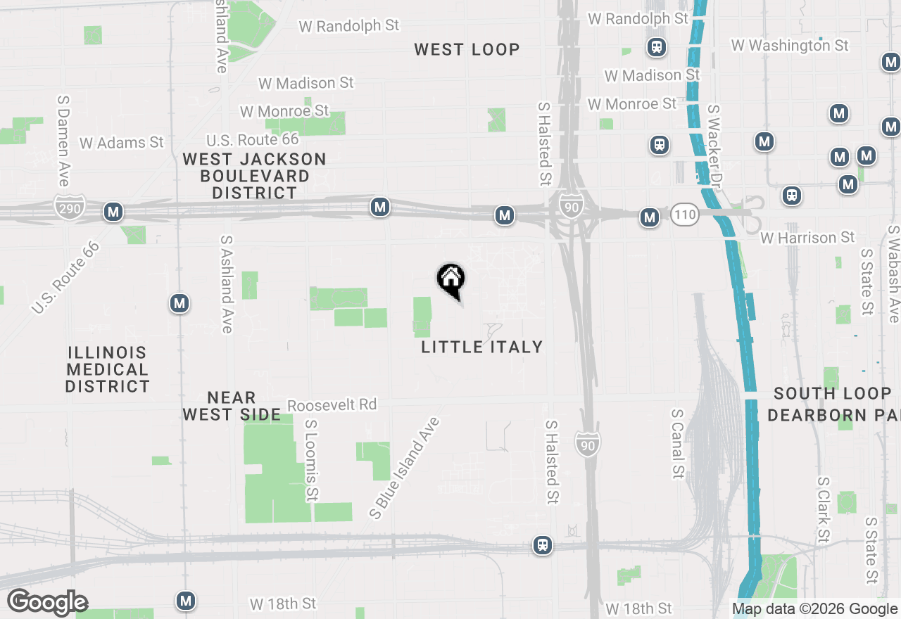 Map of 819 S Carpenter Street #1F, Chicago, IL 60607