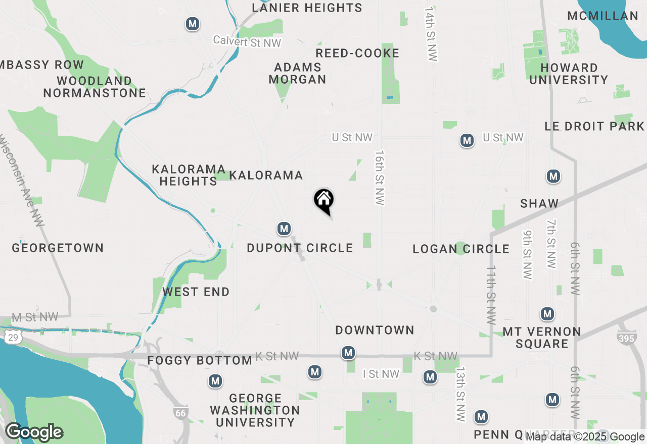 Map of 1601 18th Street Nw #718, Washington, DC 20009