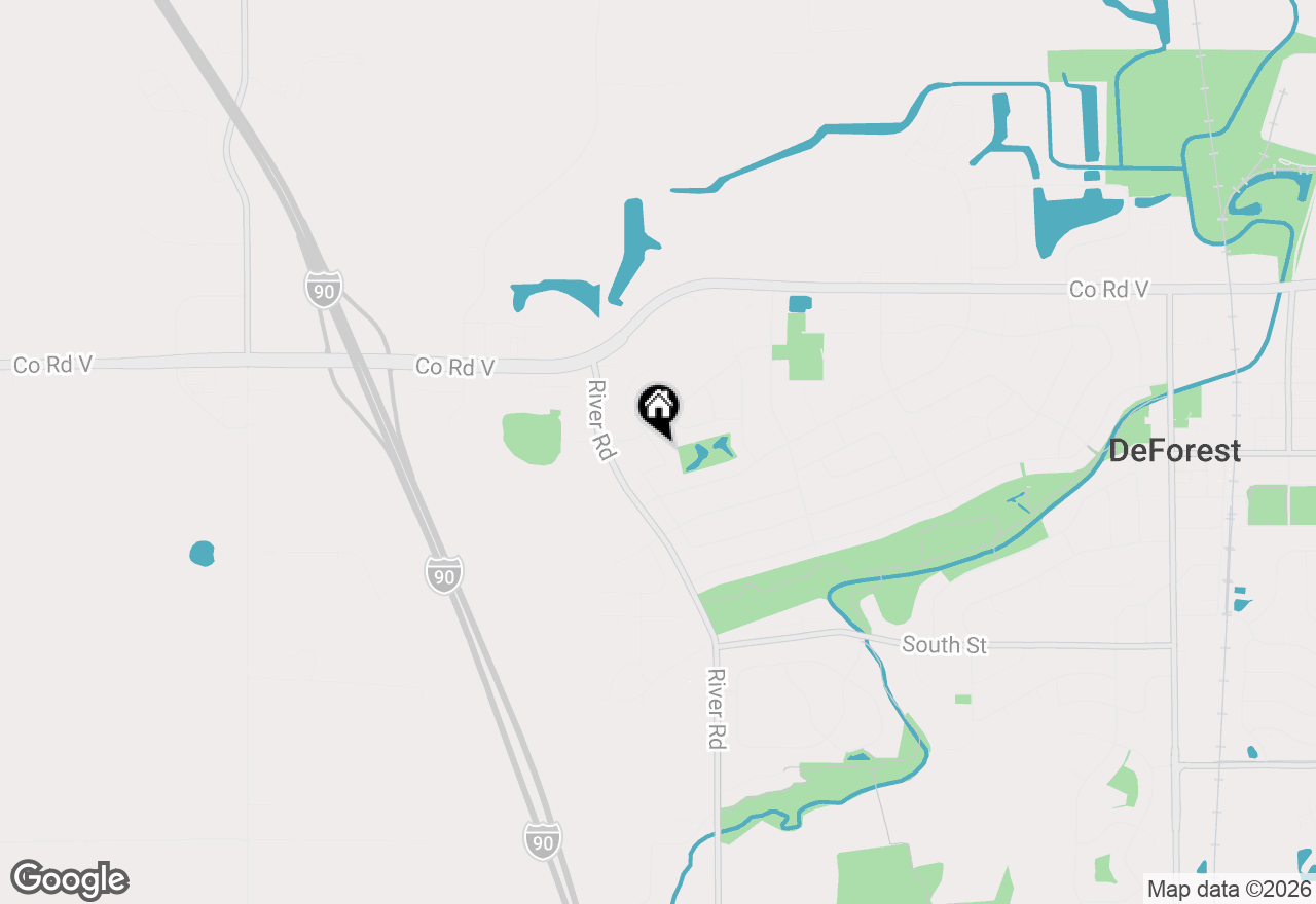 Map of 837 Valley Drive, Dane, WI 53529
