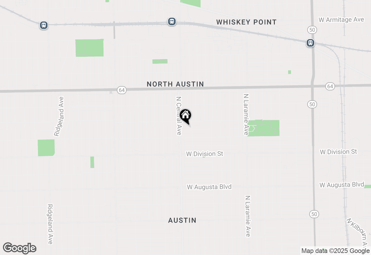 Map of 5518 W Kamerling Avenue #2E, Chicago, IL 60651