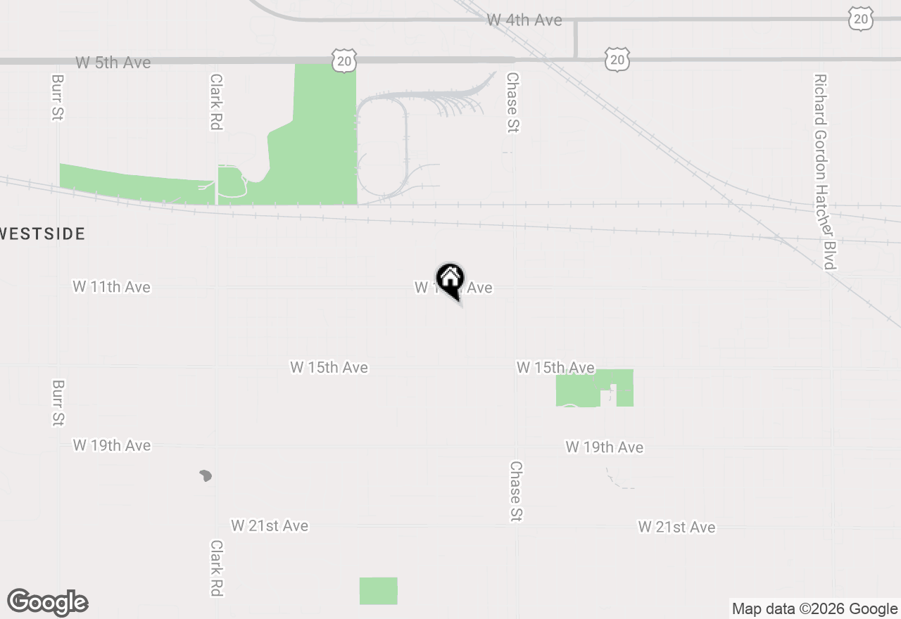 Map of 1150 Jennings Street, Gary, IN 46404