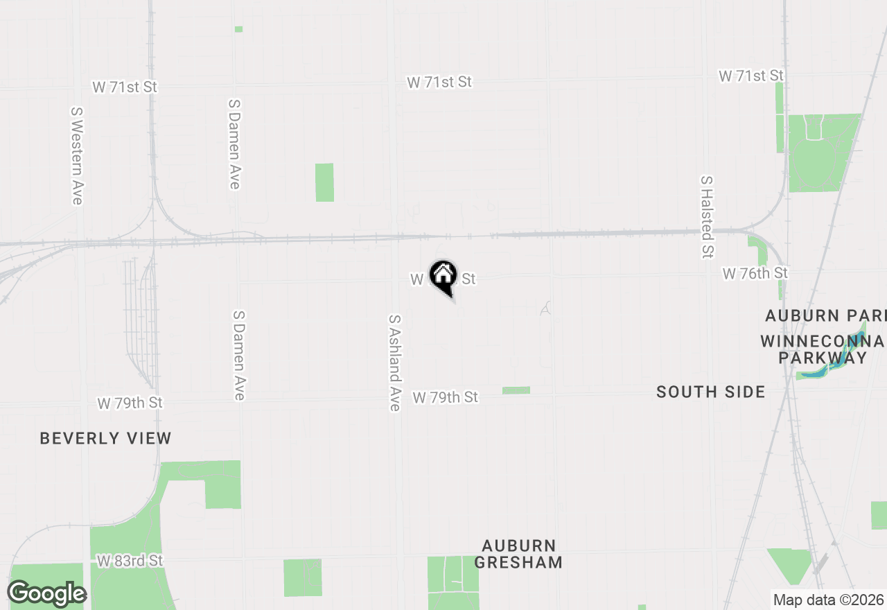 Map of 7640 S Bishop Street, Chicago, IL 60620