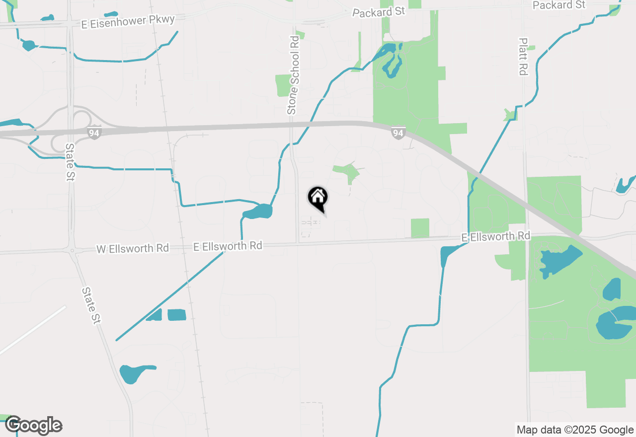 Map of 2092 Cloverly Lane, Ann Arbor, MI 48108