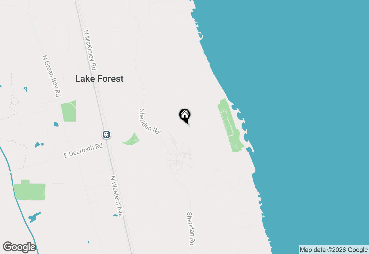 Map of 787 E Deerpath Road, Lake Forest, IL 60045