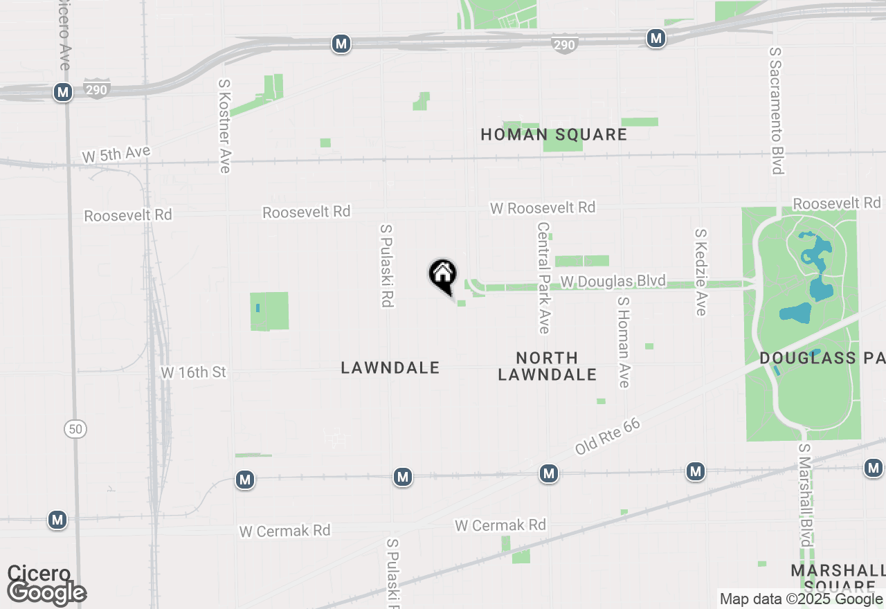 Map of 1422 S Avers Avenue #2, Chicago, IL 60623