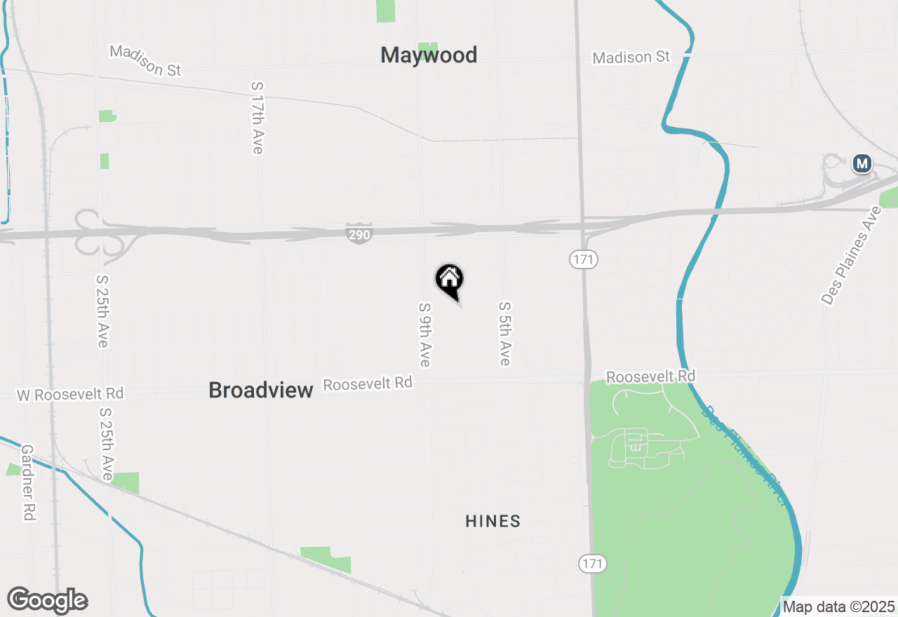 Map of 2007 S 8th Avenue, Maywood, IL 60153