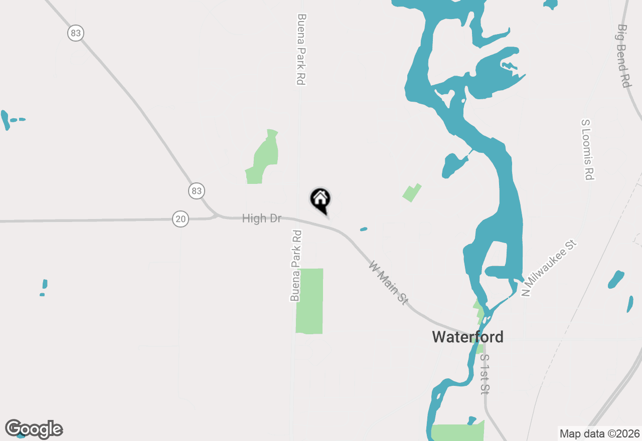 Map of 923 Prestwick #1, Waterford, WI 53185