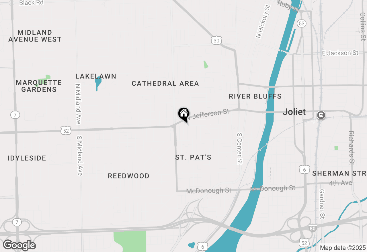 Map of 4 Blackman Ave, Joliet, IL 60436