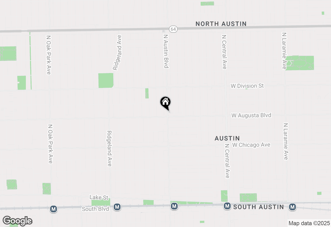 Map of 1010 N Austin Boulevard #2S, Oak Park, IL 60302