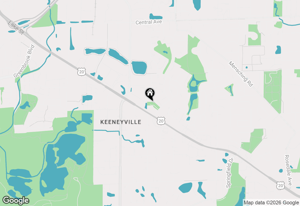 Map of 580 Francesca Lane, Roselle, IL 60172