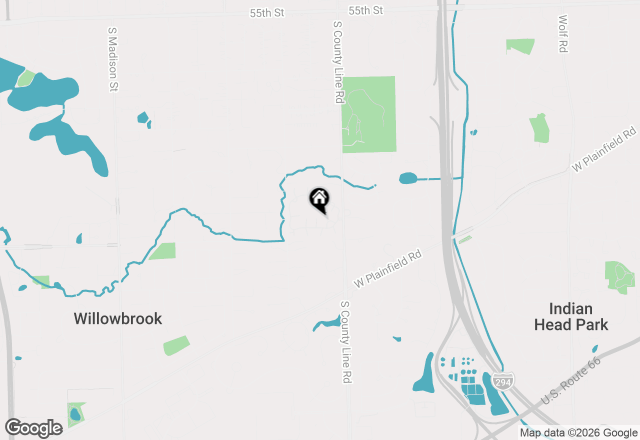 Map of 1206 Burr Ridge Club Drive, Burr Ridge, IL 60527