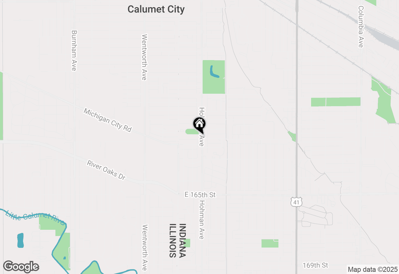 Map of 64 Glendale Park, Hammond, IN 46320