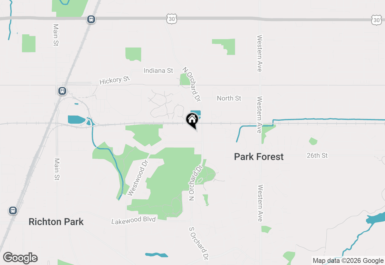 Map of 118 Well Street, Park Forest, IL 60466