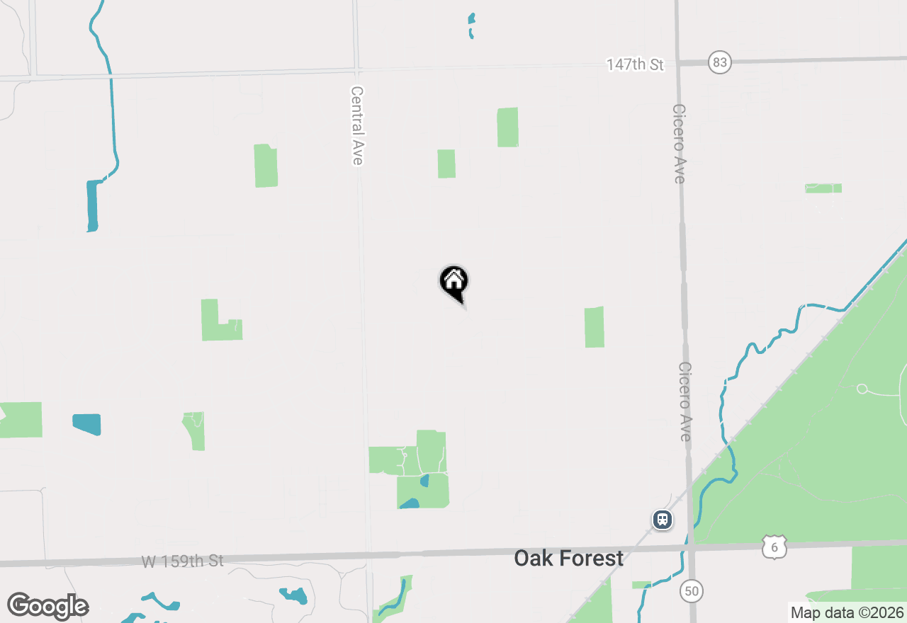 Map of 5341 Crescent Lane #D, Oak Forest, IL 60452
