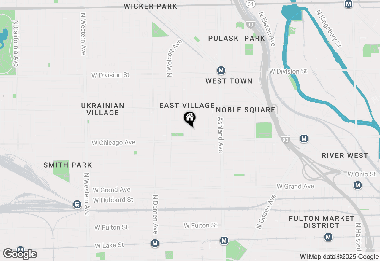 Map of 835 N Wood Street #104, Chicago, IL 60622