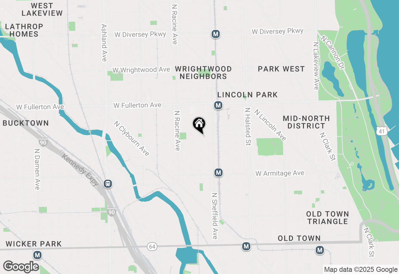 Map of 1048 W Webster Avenue, Chicago, IL 60614