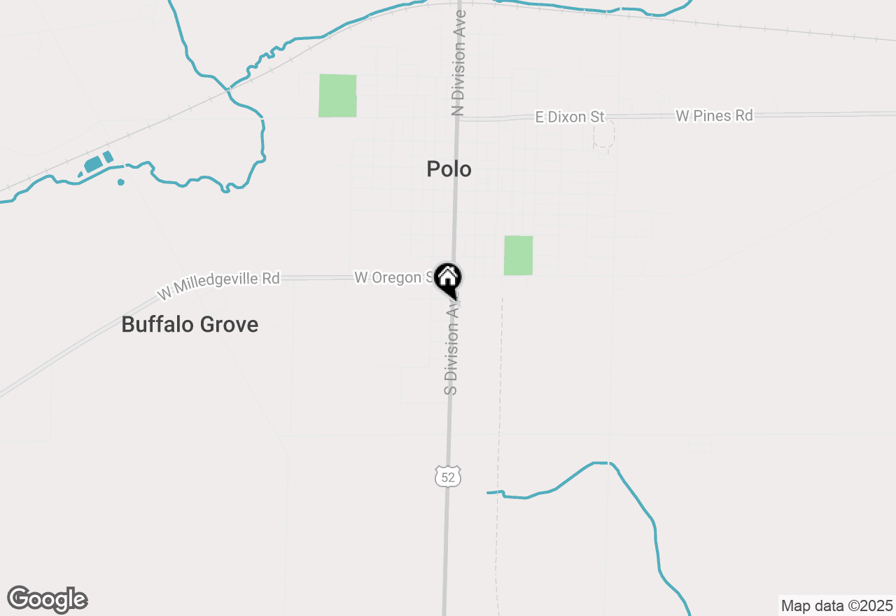 Map of 705 S Division Avenue, Polo, IL 61064