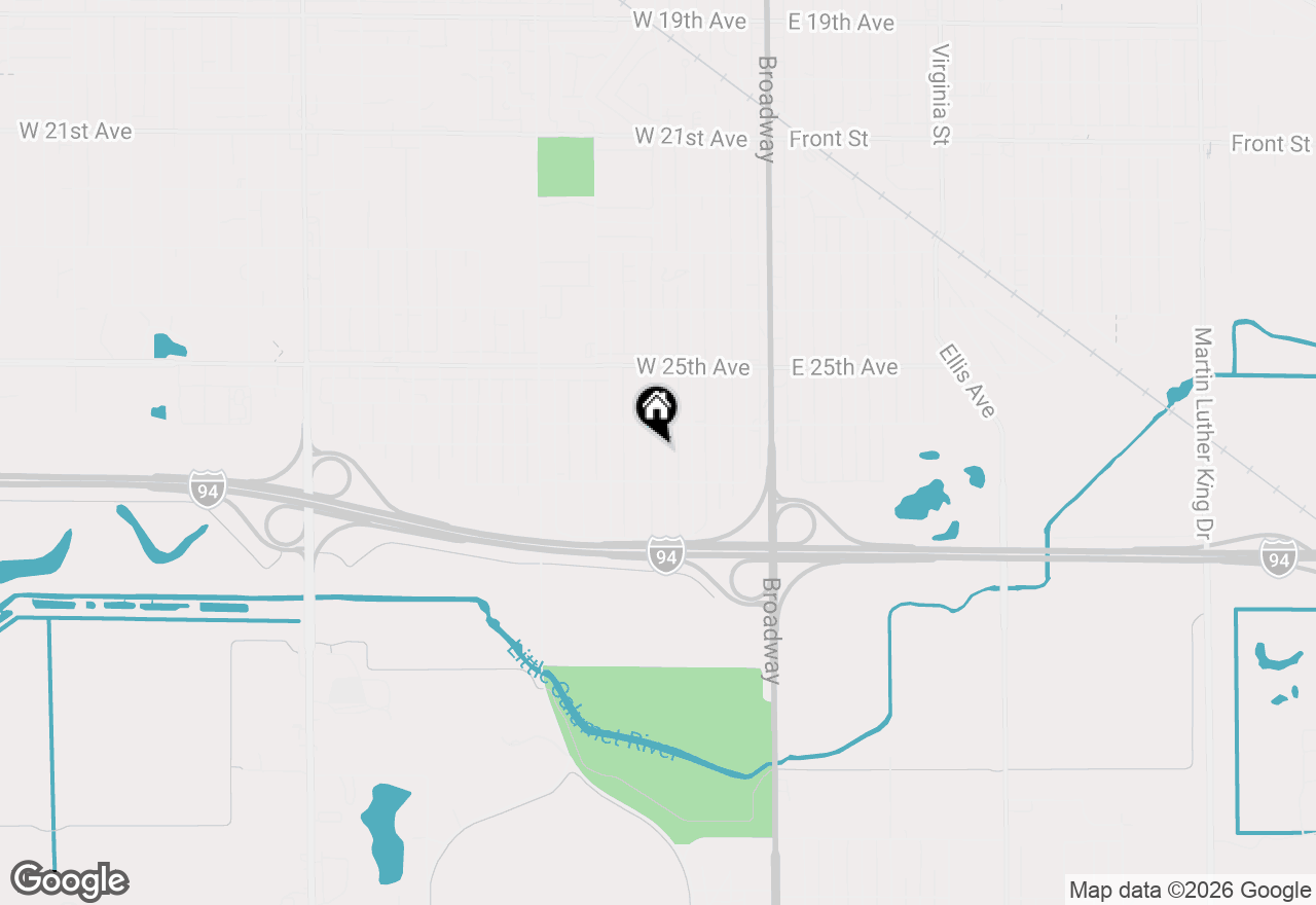 Map of 2644 Madison Street, Gary, IN 46407