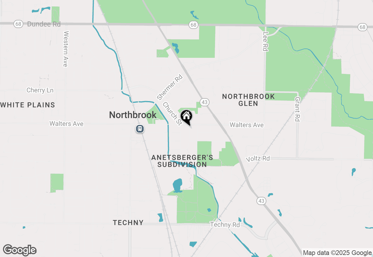 Map of 1412 Sycamore Lane, Northbrook, IL 60062