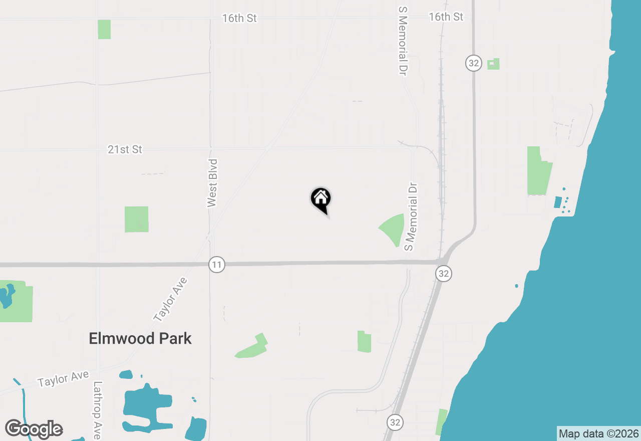 Map of 2312 Webster St, Racine, WI 53403