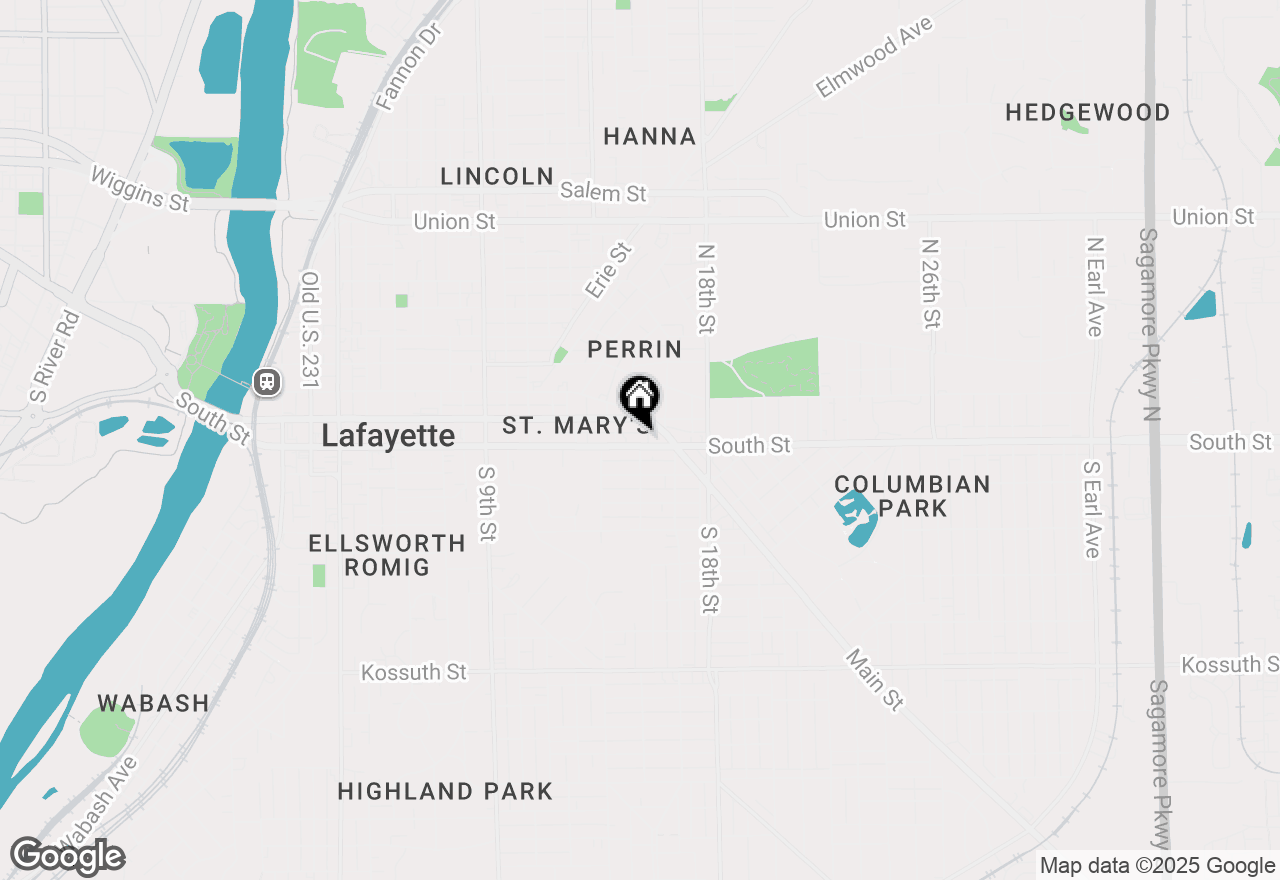 Map of 1440 South Street, Lafayette, IN 47901