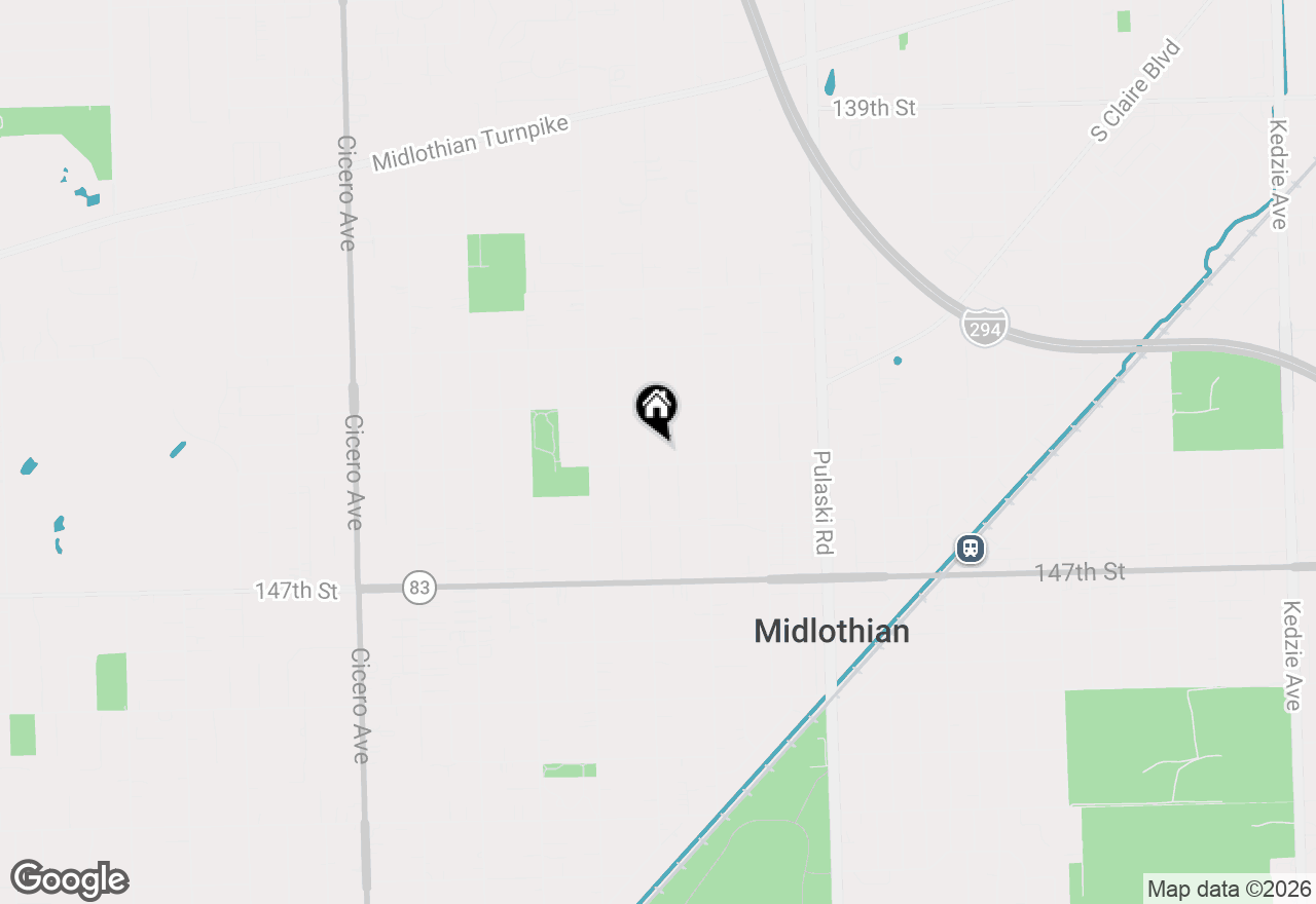 Map of 14445 Kildare Avenue, Midlothian, IL 60445