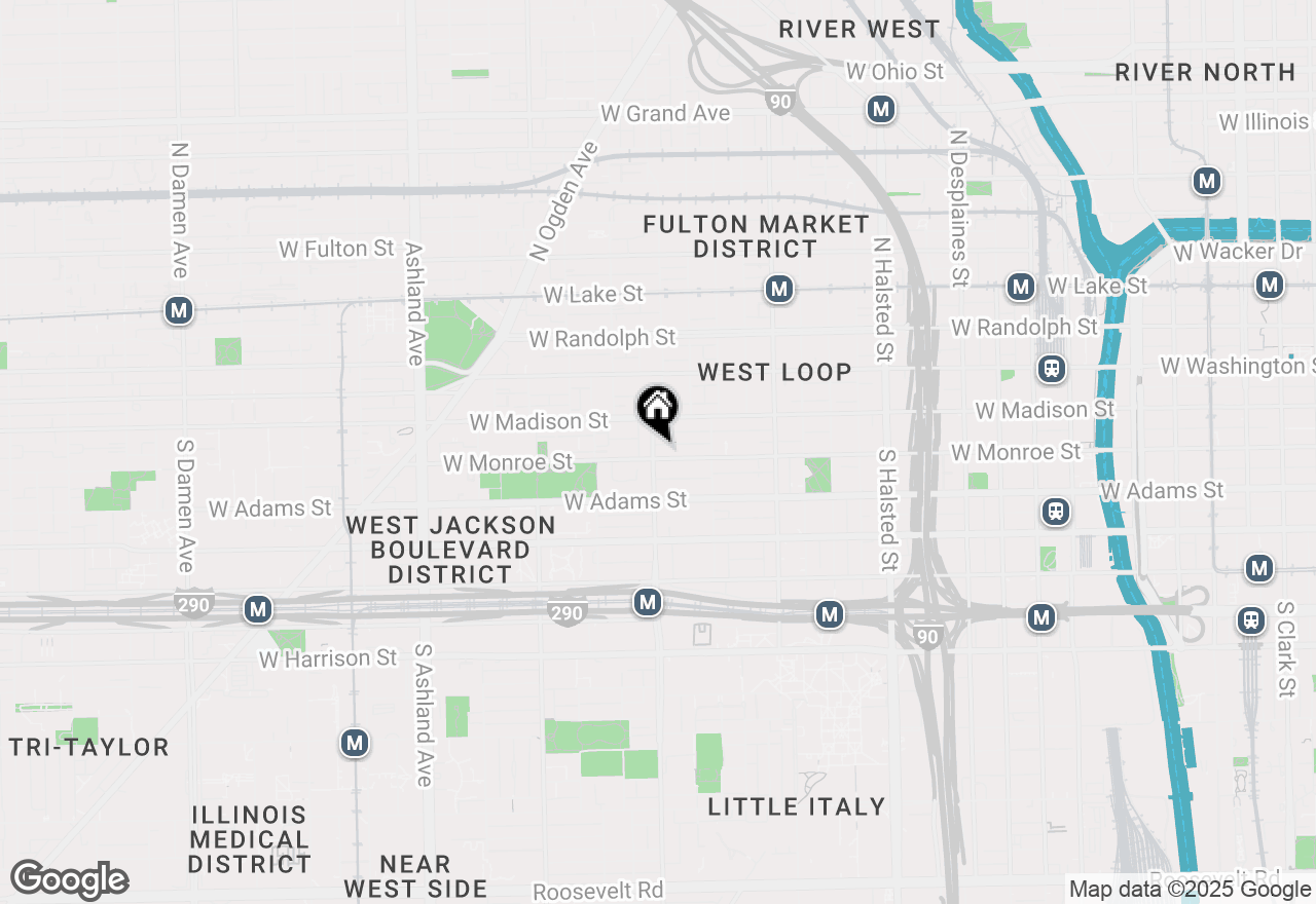 Map of 35 S Racine Avenue #5SW, Chicago, IL 60607