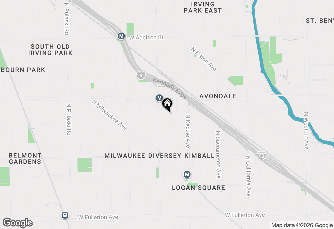 Map of 3045 N Christiana Avenue, Chicago, IL 60618