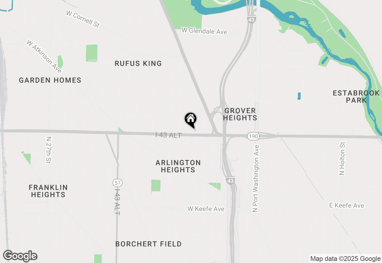 Map of 1222 W Capitol Dr, Milwaukee, WI 53206