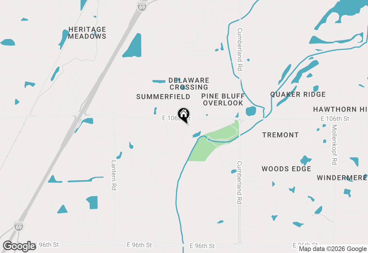 Map of 25 Forest Ridge Court, Fishers, IN 46037