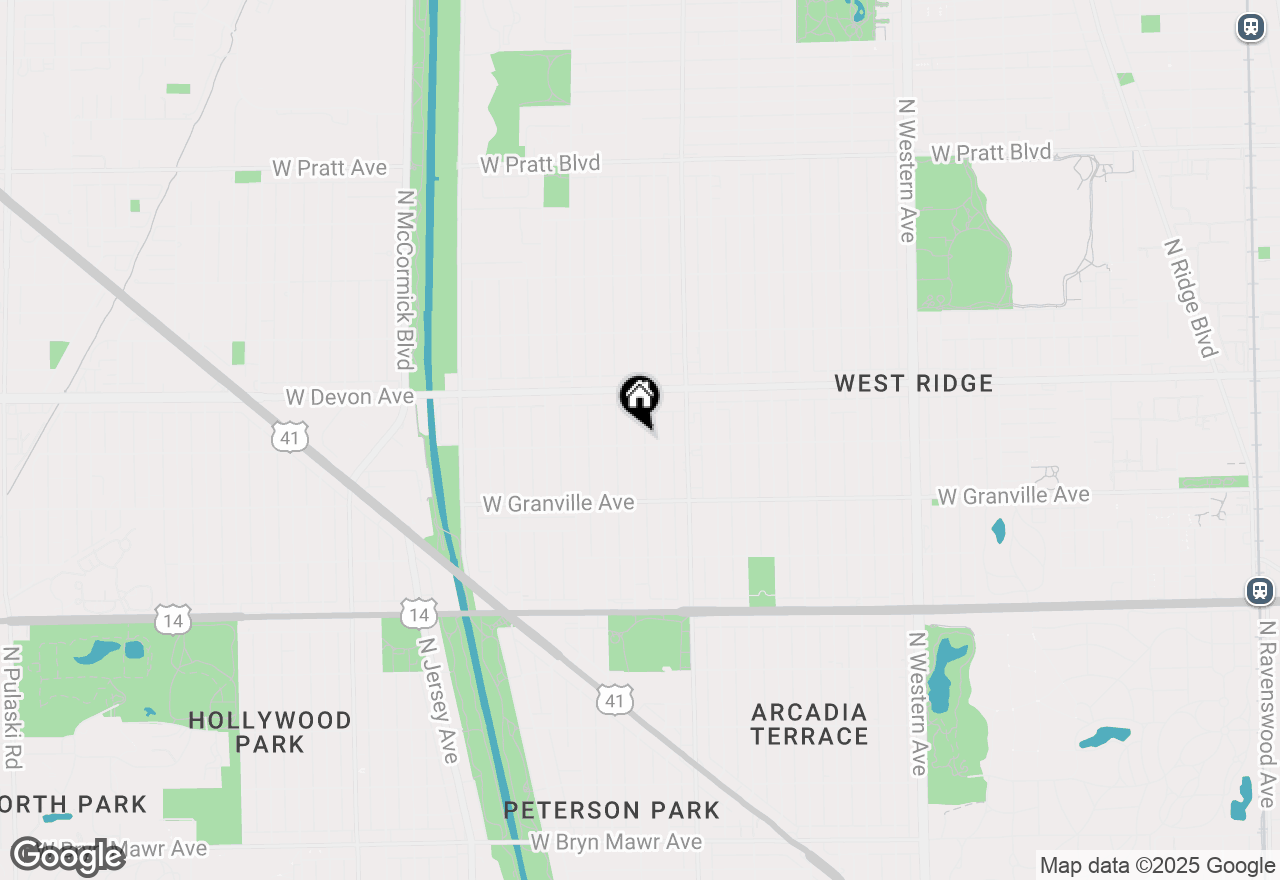 Map of 6301 N Francisco Avenue #GDN, Chicago, IL 60659