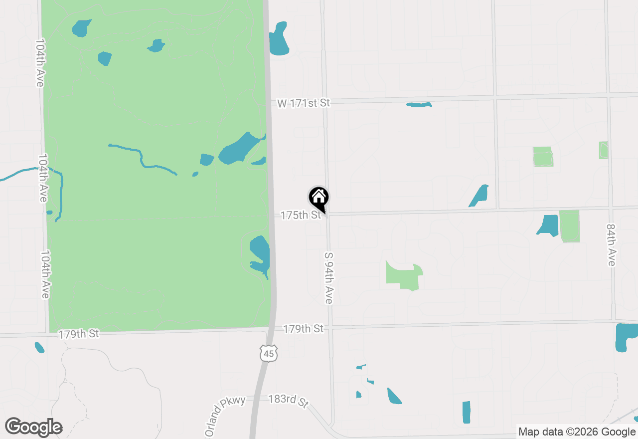 Map of 9422 Quail Trail, Tinley Park, IL 60487