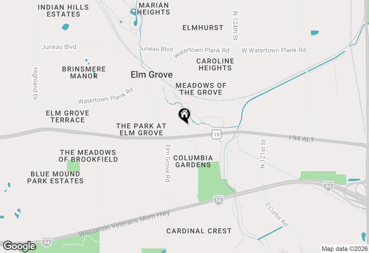 Map of 12980 W Bluemound Rd #108, Elm Grove, WI 53122