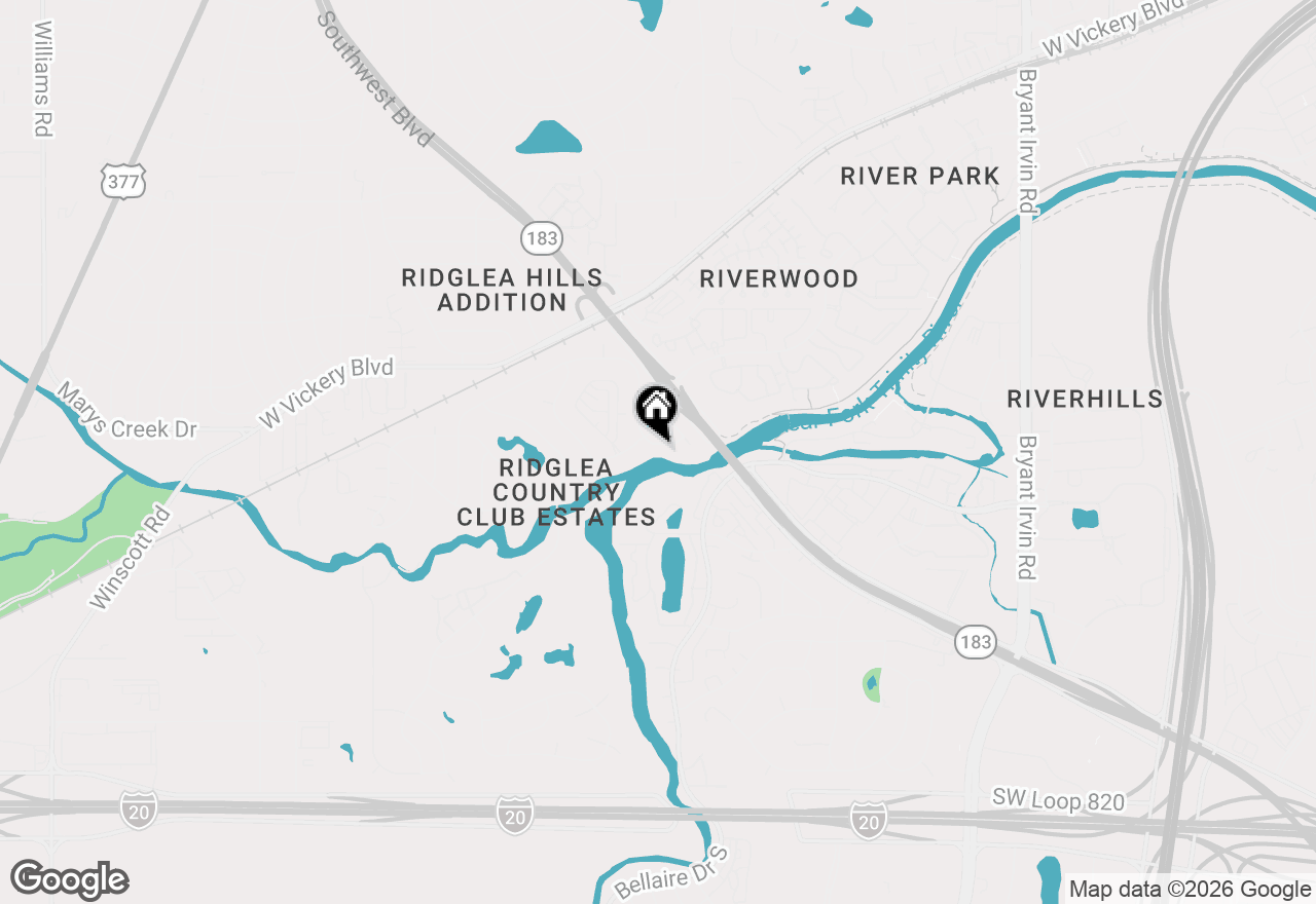 Map of 6813 Battle Creek Road, Fort Worth, TX 76116