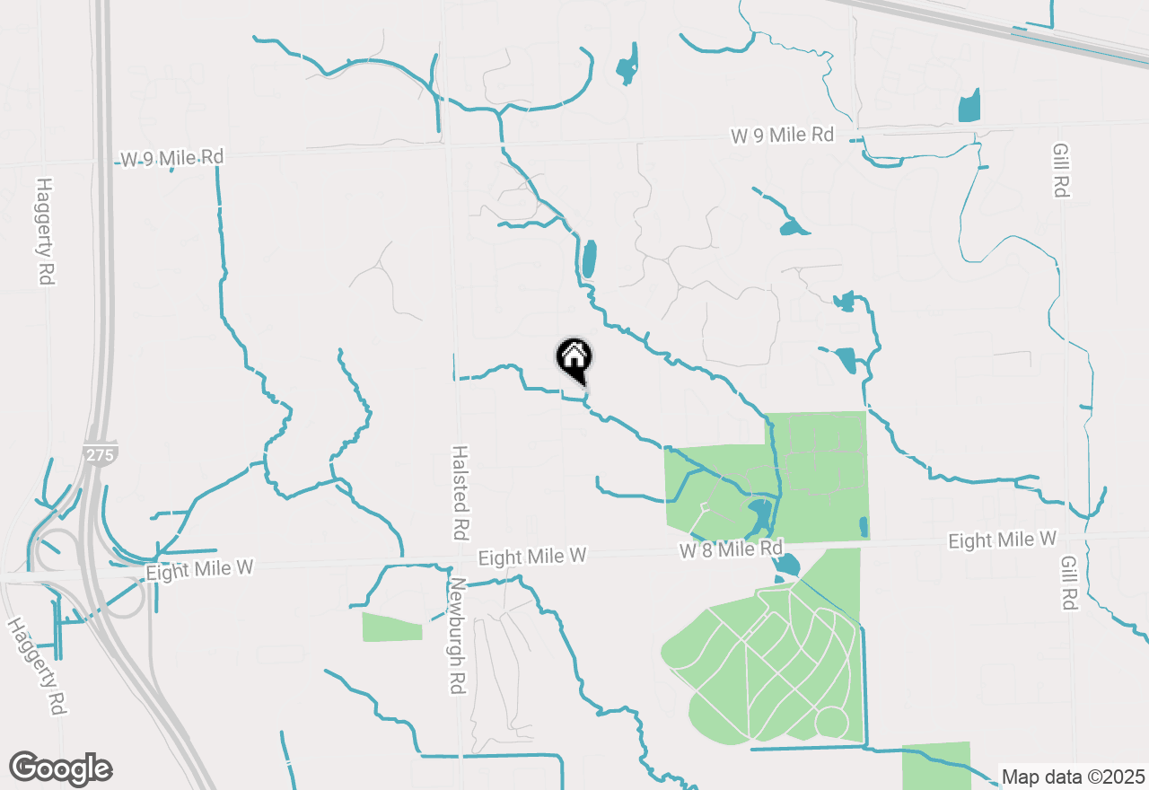 Map of 21232 Hetke Drive, Farmington, MI 48335