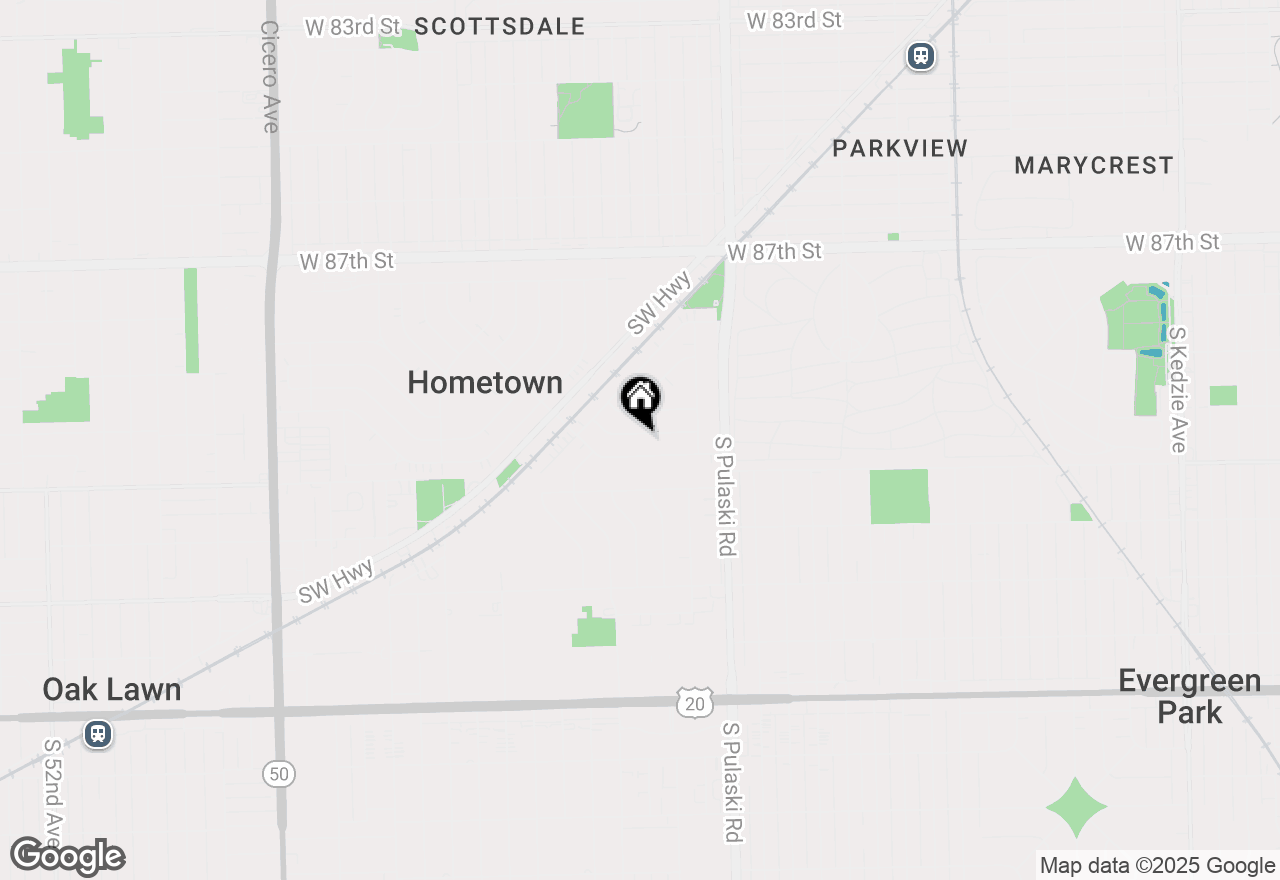 Map of 4129 W 90th Street, Hometown, IL 60456