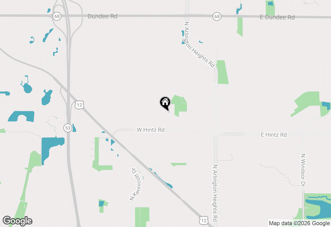 Map of 504 W Berkley Drive, Arlington Heights, IL 60004