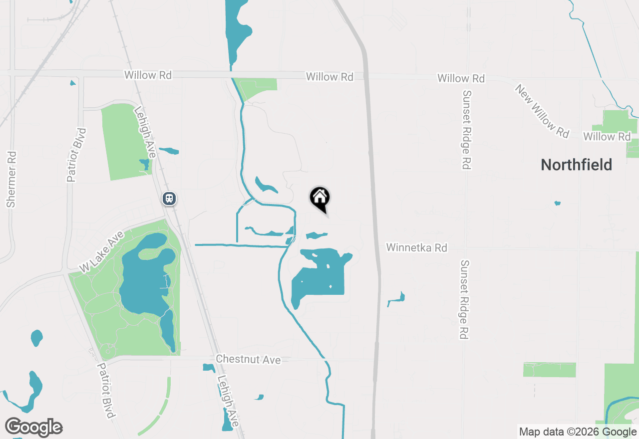 Map of 1817 Wildberry Drive #H, Glenview, IL 60025