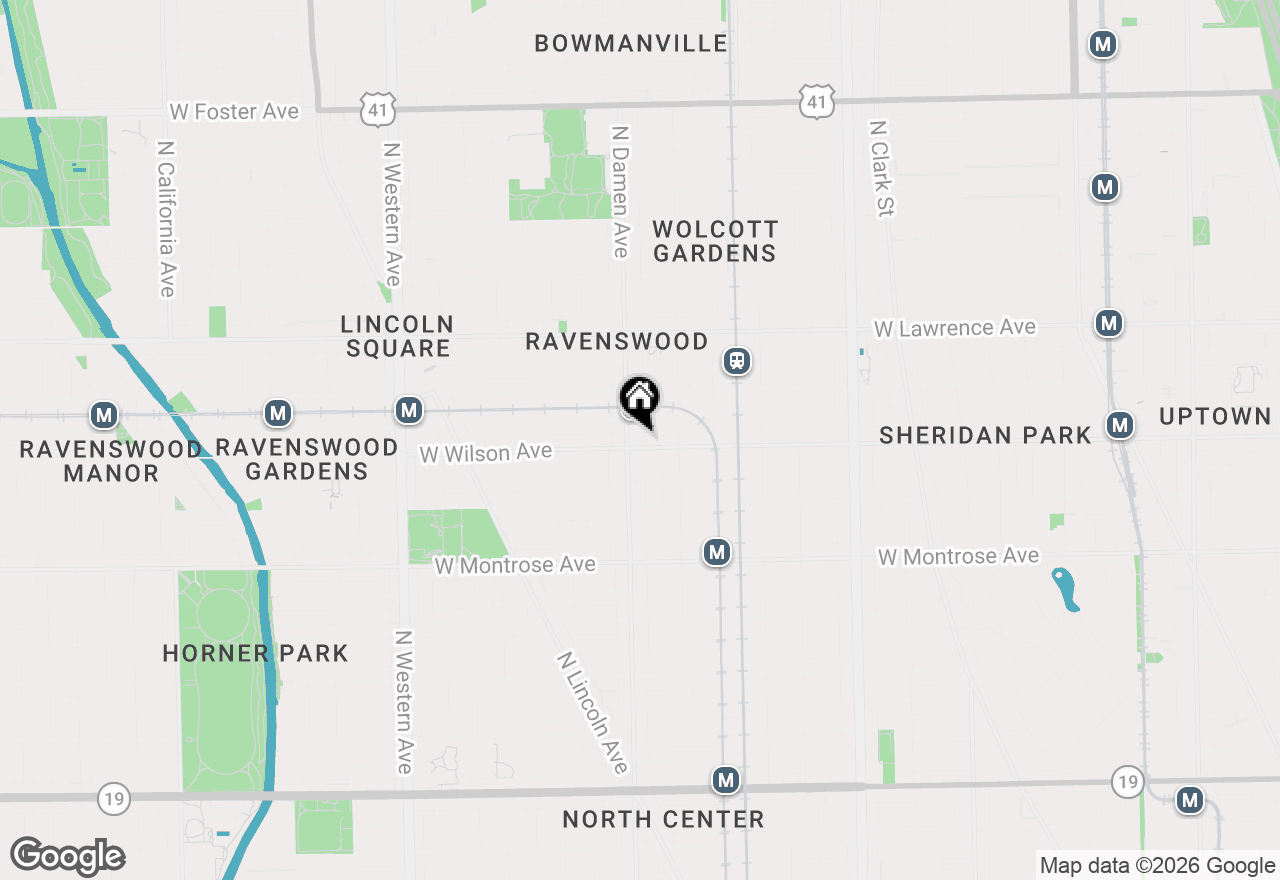Map of 1962 W Wilson Avenue, Chicago, IL 60640