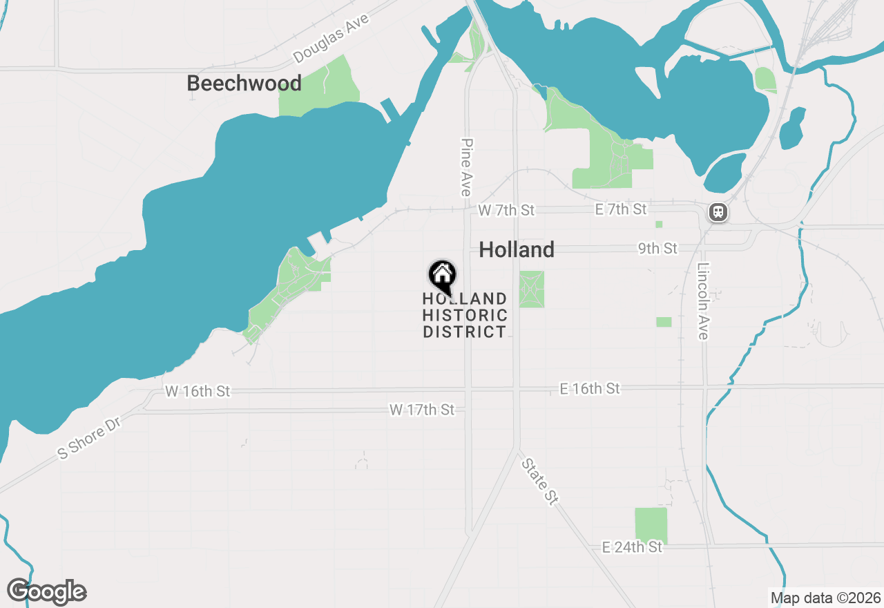 Map of 135 W 12th Street, Holland, MI 49423