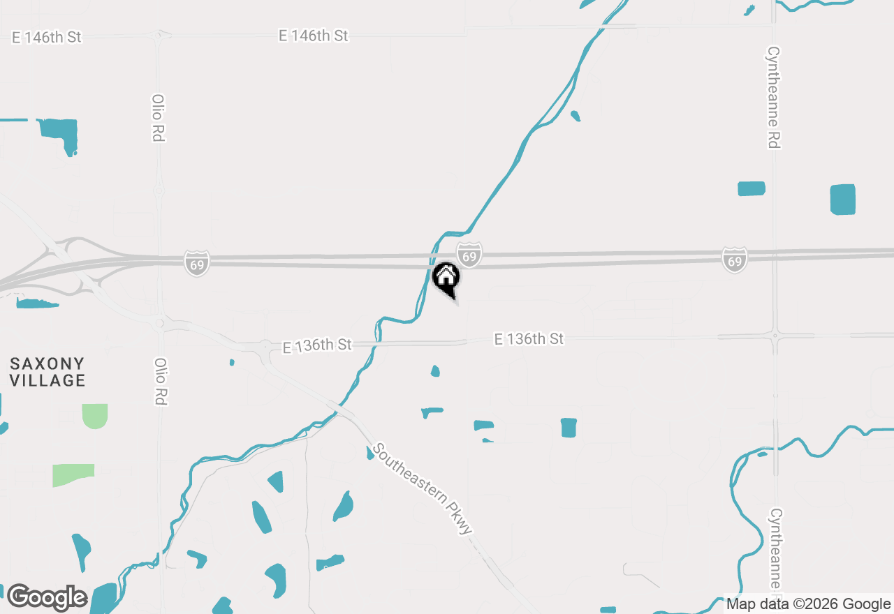 Map of 14790 E 136th Street, Fishers, IN 46037