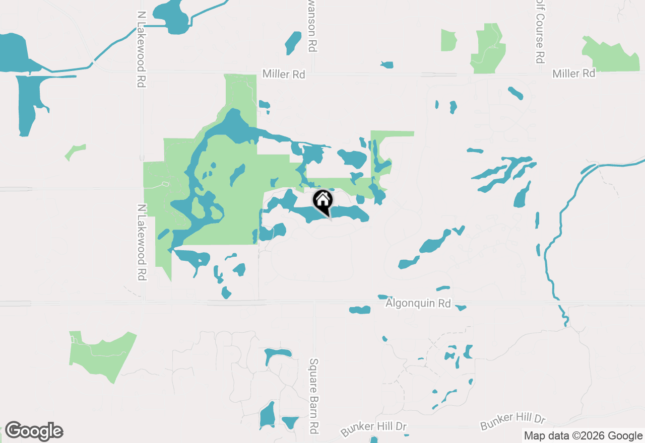 Map of 4053 Honeymoon Ridge, Lake In The Hills, IL 60156