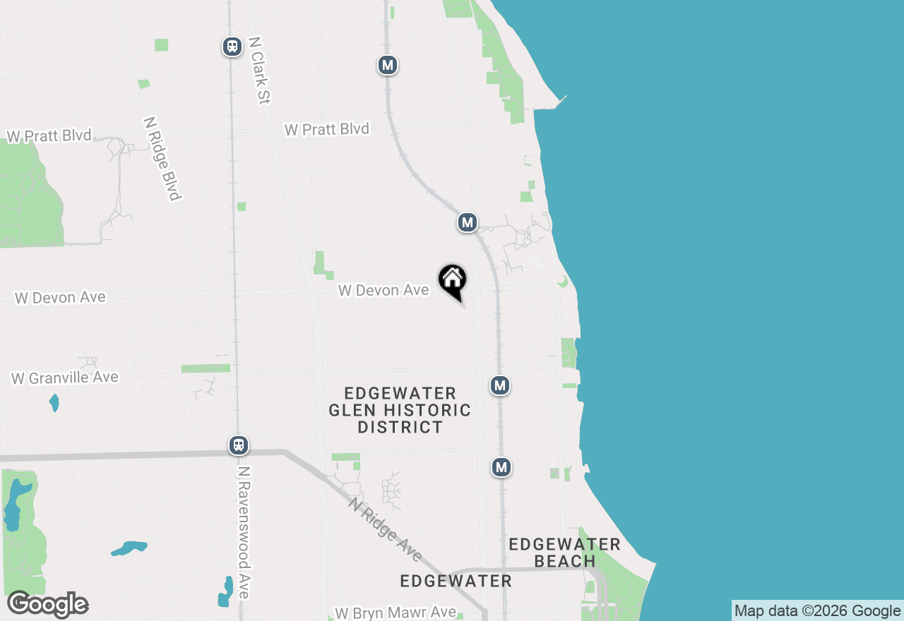 Map of 6328 N Magnolia Avenue, Chicago, IL 60660